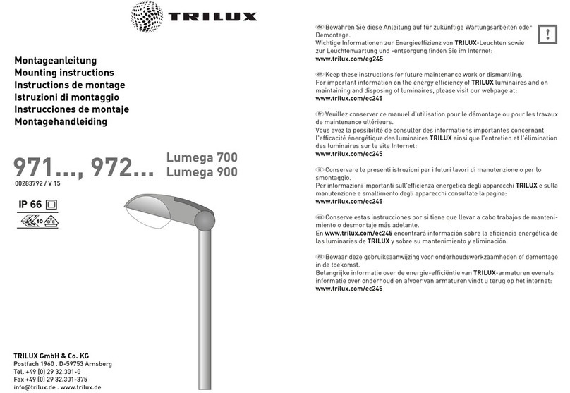 Trilux Lumega 700 User manual
