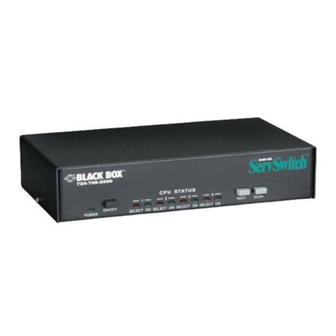 Black Box SW722A-R2 User manual Black Box SW722A-R2 User manual