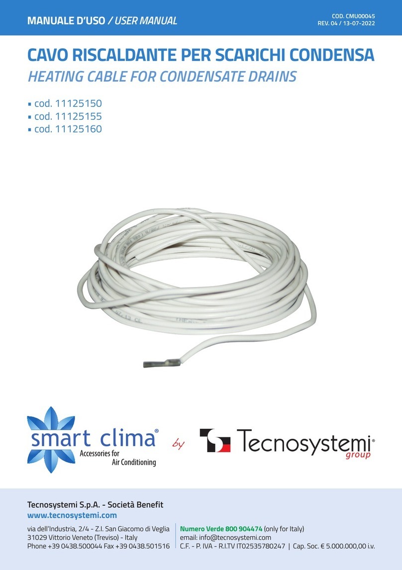 Tecnosystemi Smart Clima 11125150 user manual