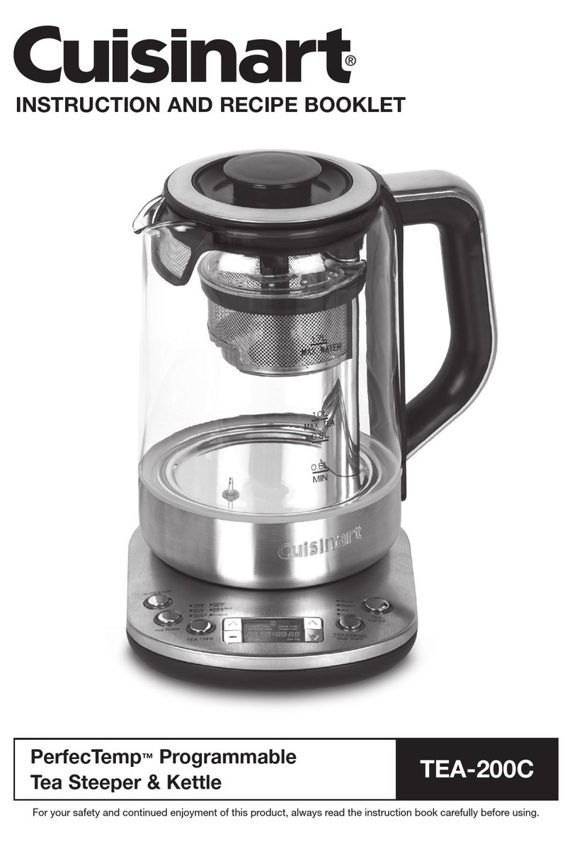 Cuisinart PerfecTemp TEA-200C Service manual
