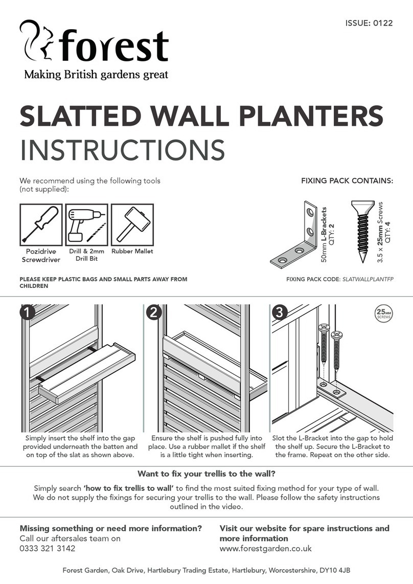 Forest SLATWALLPLANT1 User manual