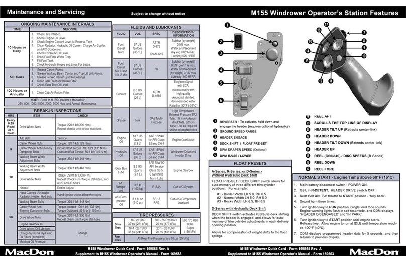 MacDon M155 manual