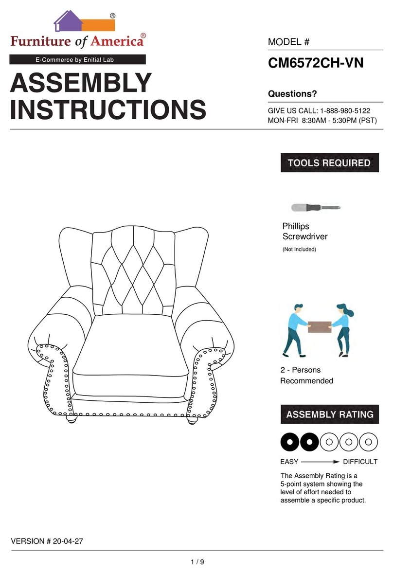 Furniture of America CM6572CH-VN User manual
