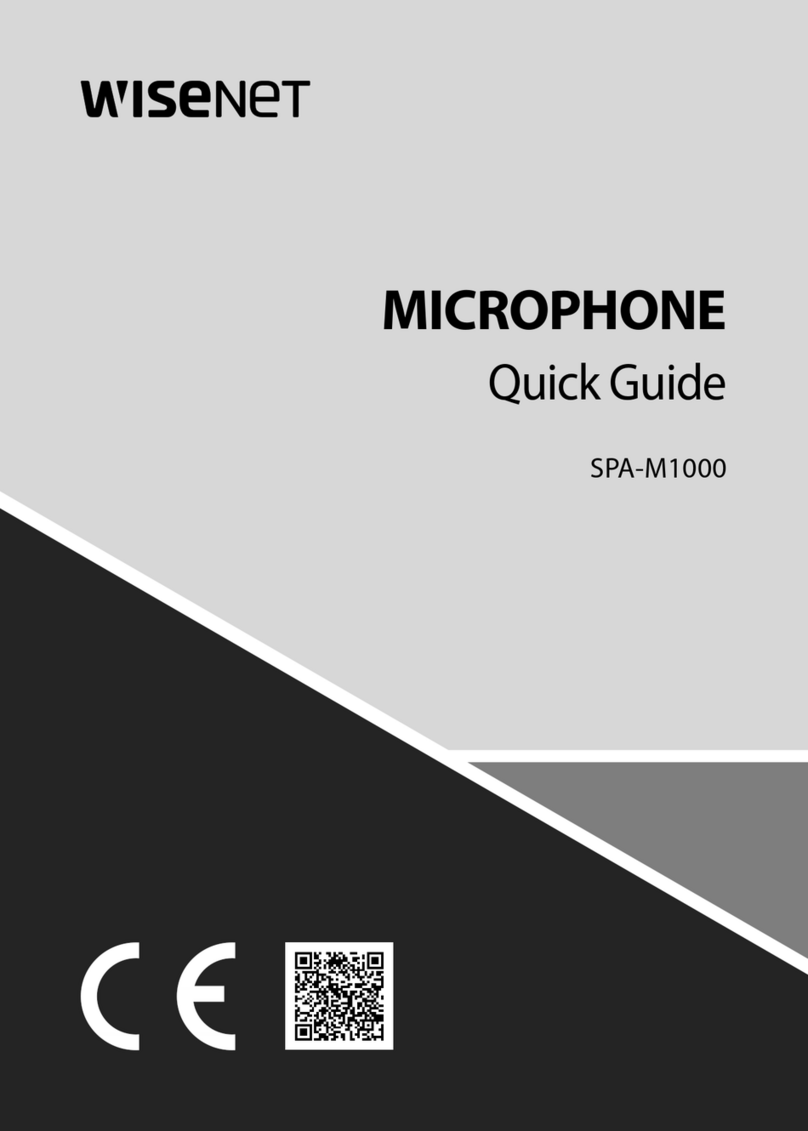Wisenet SPA-M1000 User manual