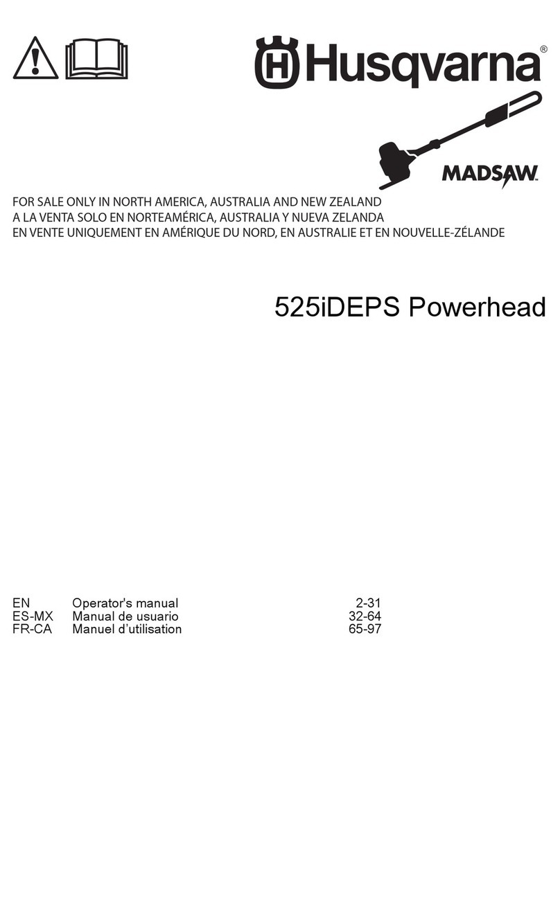Husqvarna MADSAW 525iDEPS Operator's manual Husqvarna MADSAW 525iDEPS Operator's manual