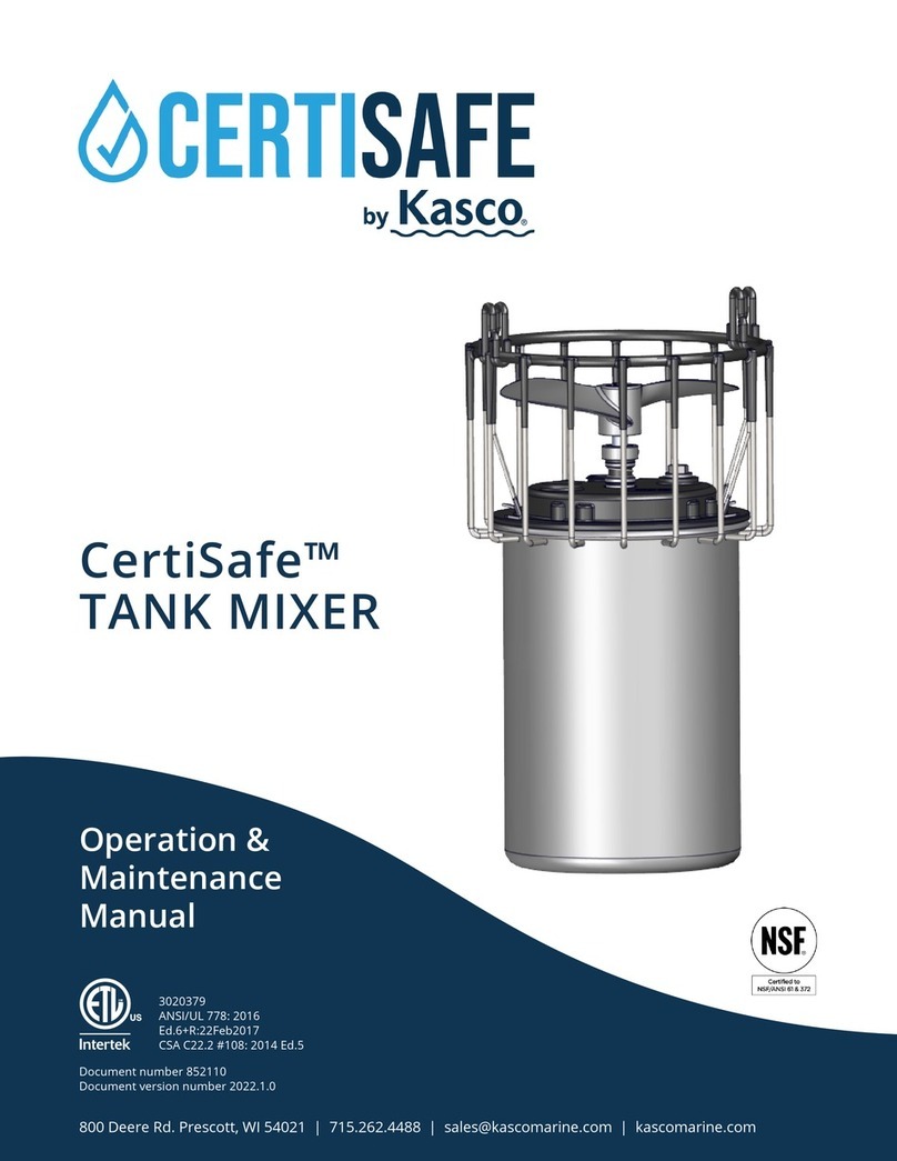 Kasco CertiSafe 2400C61 Operation & maintenance manual