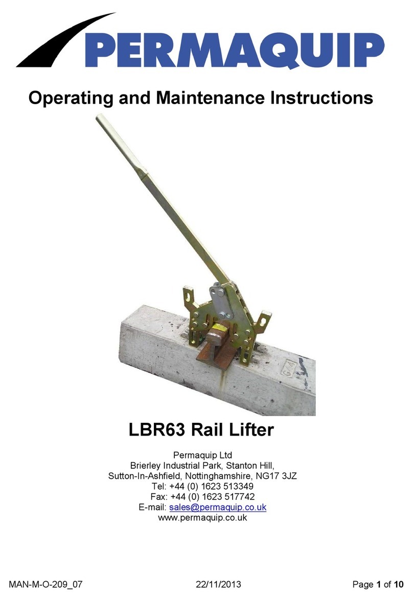 Permaquip LBR63 Operating and maintenance instructions