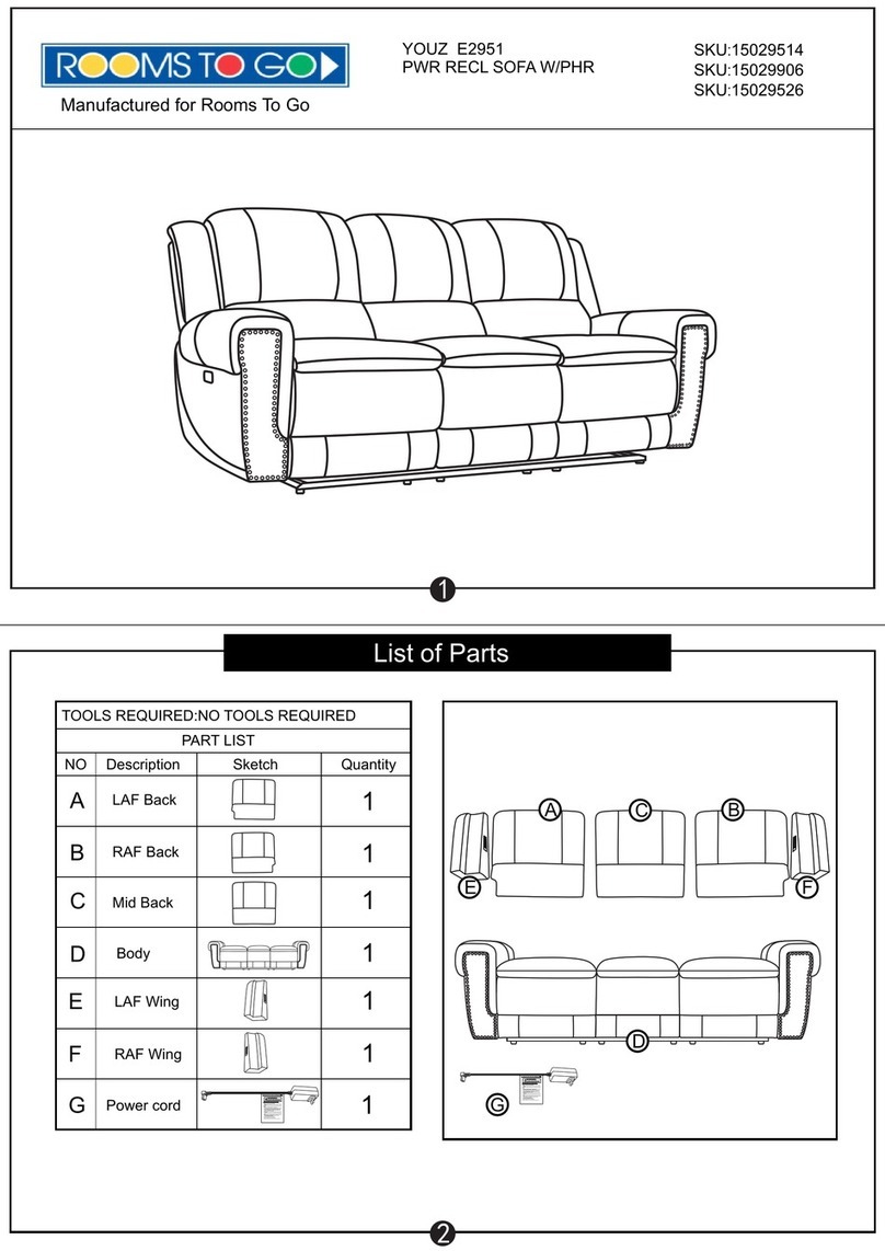 ROOMS TO GO 15029514 User manual ROOMS TO GO 15029514 User manual
