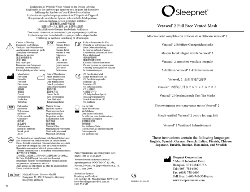 Sleepnet Veraseal 2 User manual