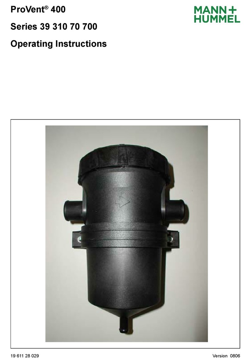 MANN+HUMMEL ProVent 400 Series User manual