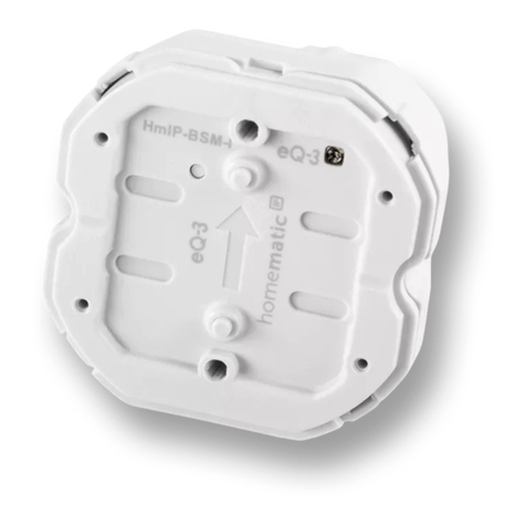 HomeMatic HmIP-BSM-I Installation and operating manual