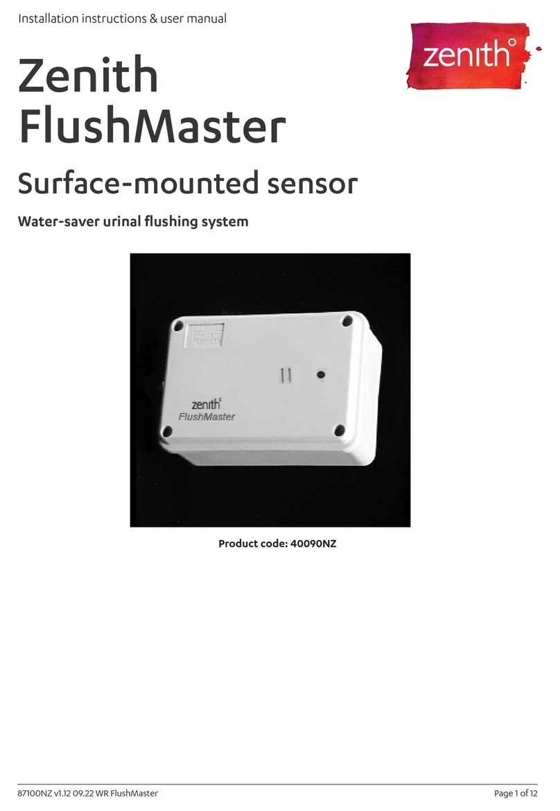 Zenith FlushMaster 40090NZ Installation instructions & user manual