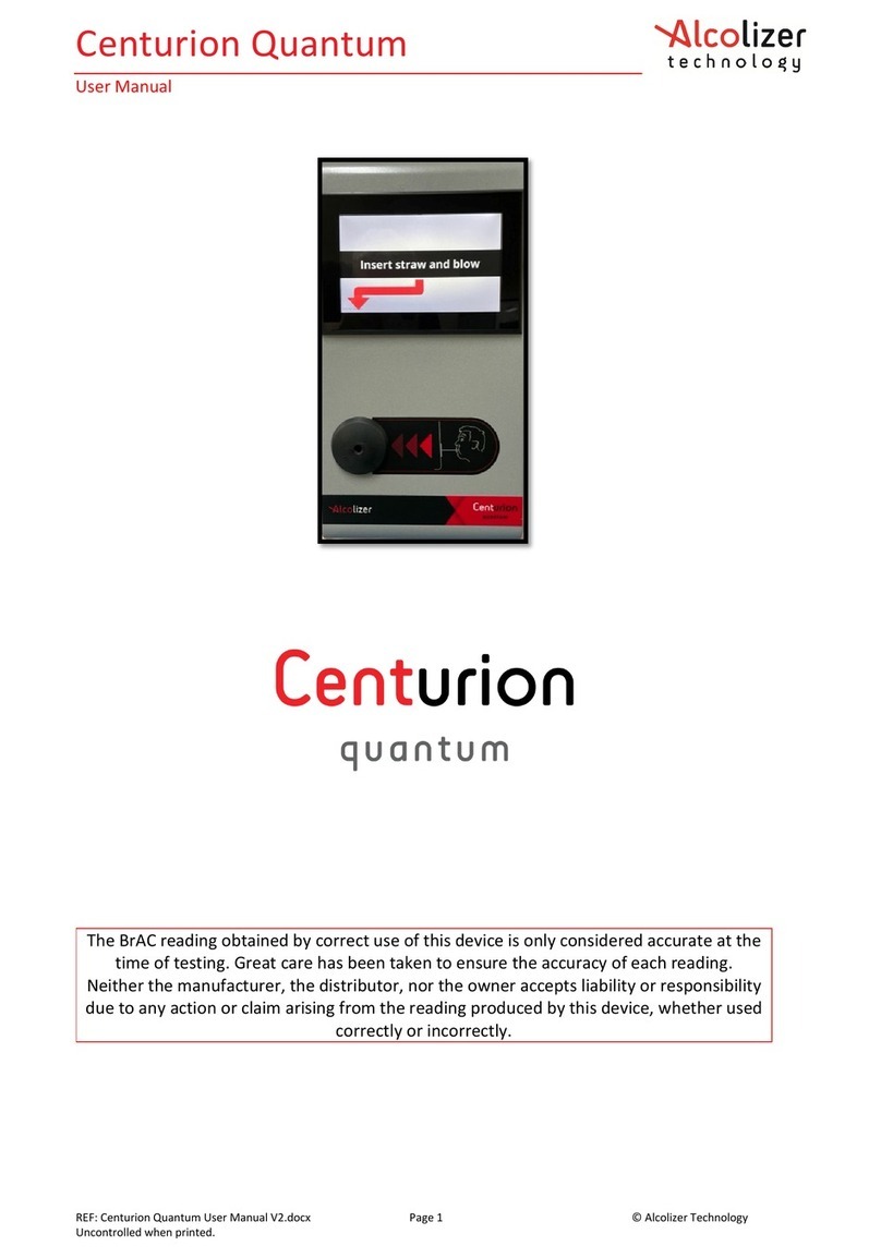 Alcolizer Centurion Quantum User manual