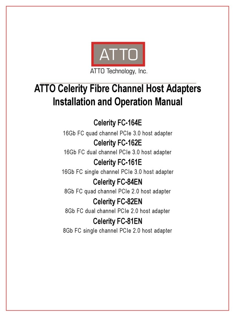 ATTO Technology Celerity FC-164E User manual