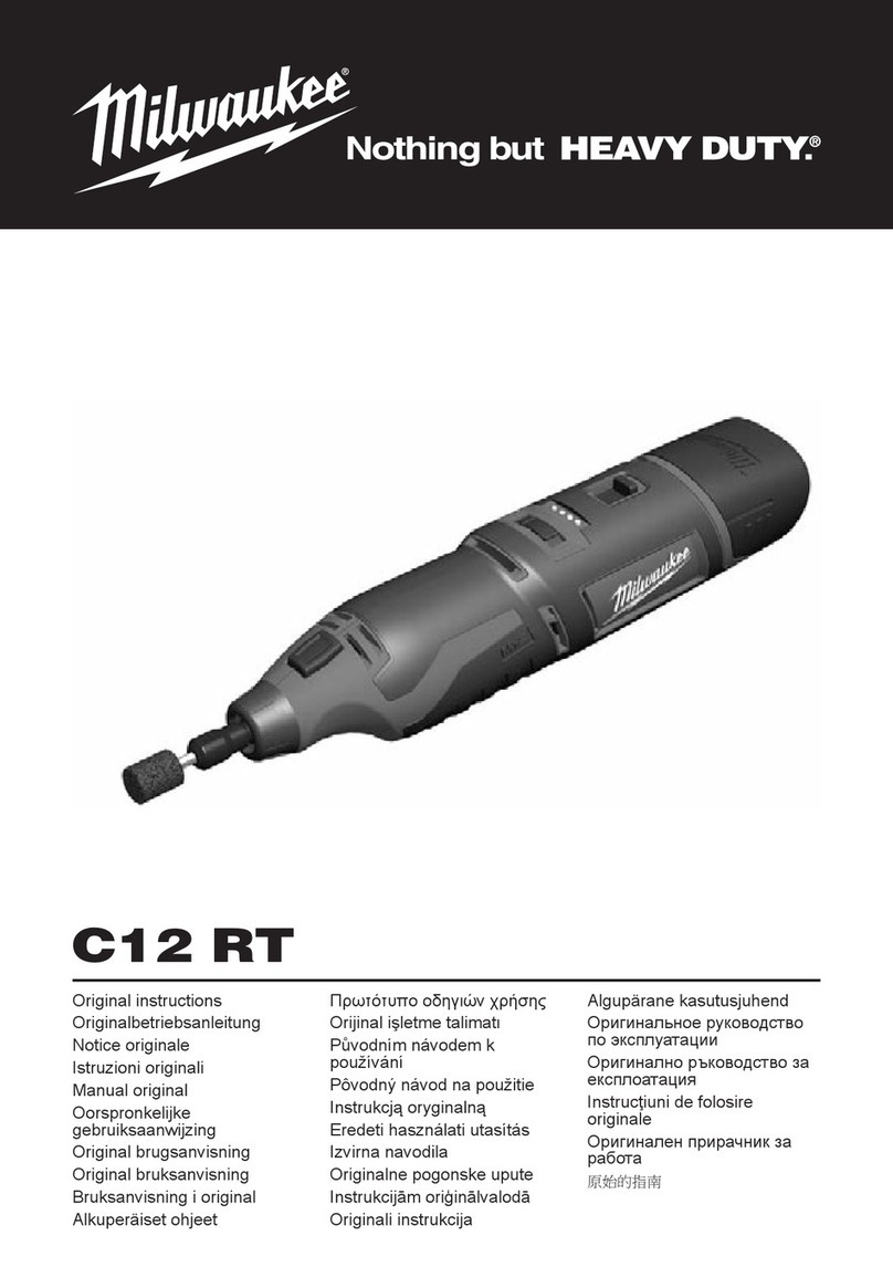 Milwaukee C12 RT Original instructions