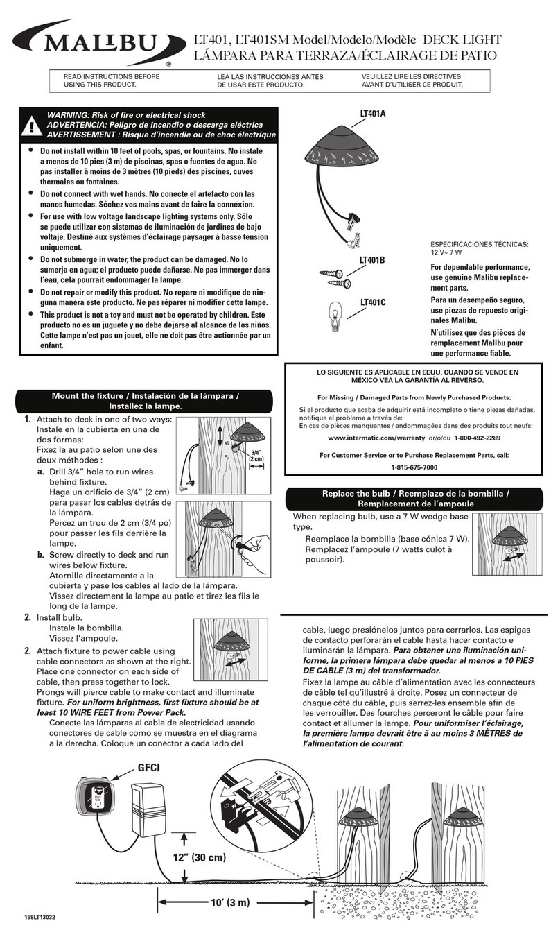 Intermatic Malibu LT401 User manual