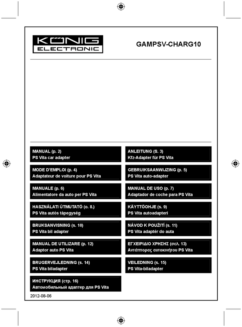 König Electronic GAMPSV-CHARG10 manual