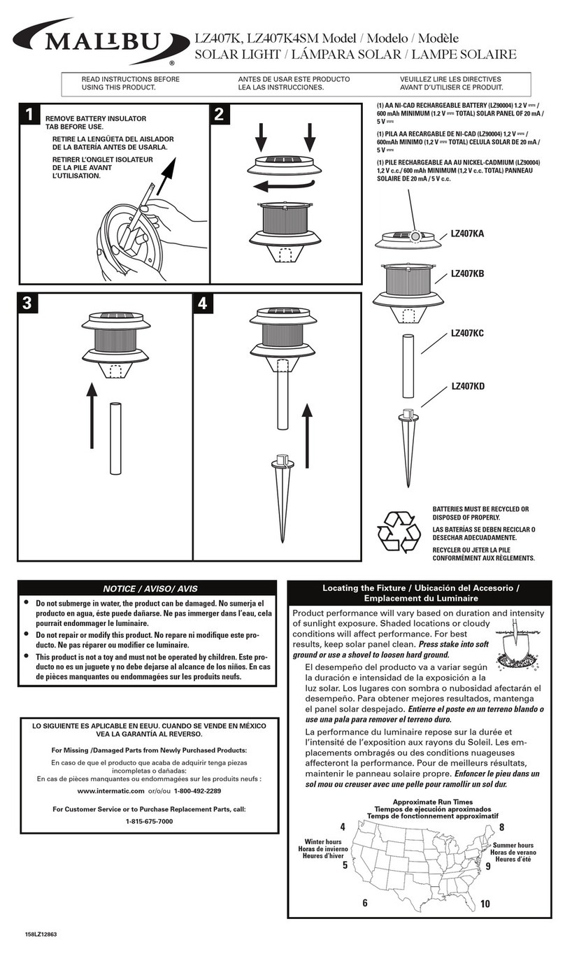 Intermatic Malibu LZ407K User manual