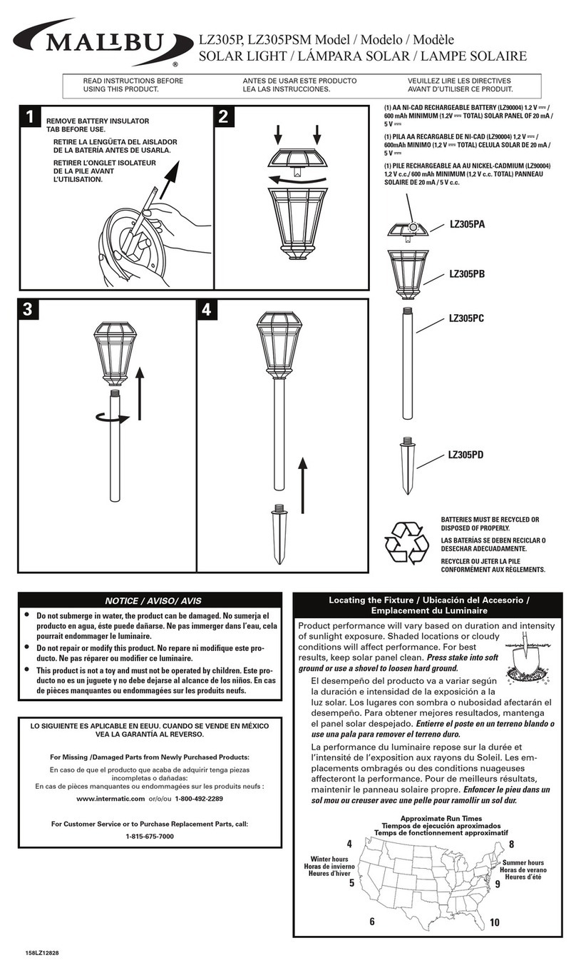 Intermatic Malibu LZ305PSM User manual