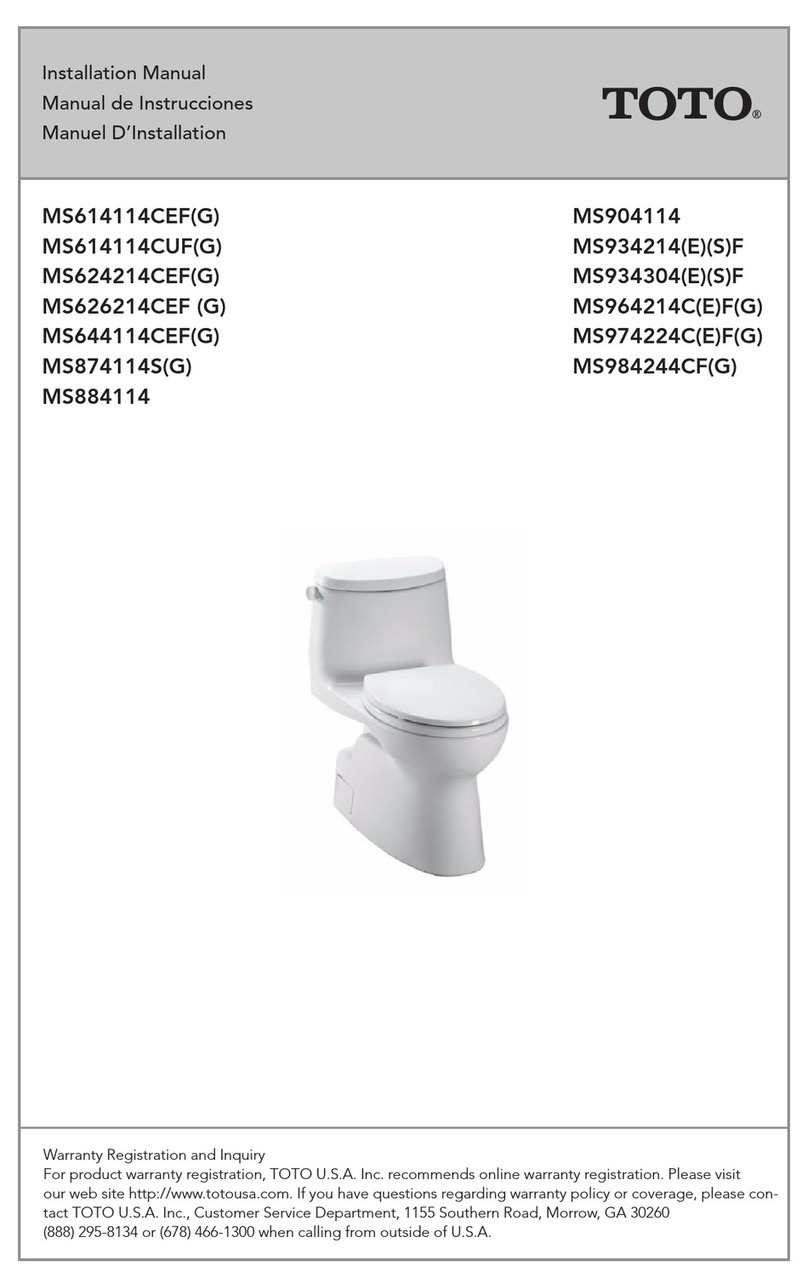 Toto MS614114CUF installation manual