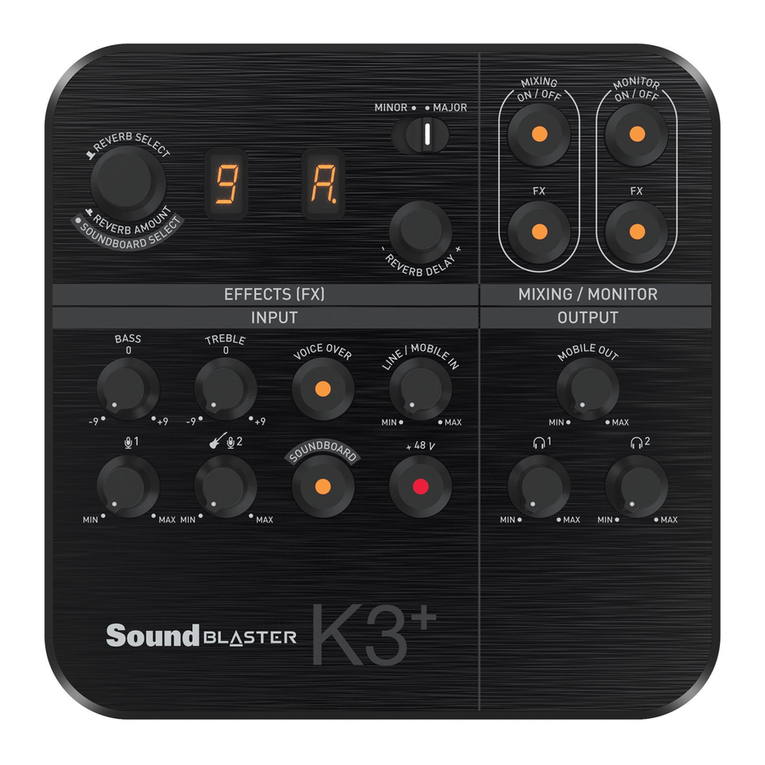 Creative Sound Blaster K3+ user manual