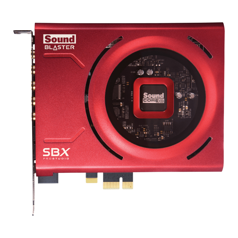 Creative Sound Blaster Z SE User manual