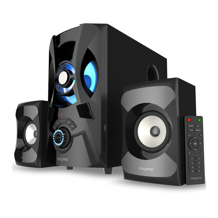 Creative SBS E2900 quick start guide