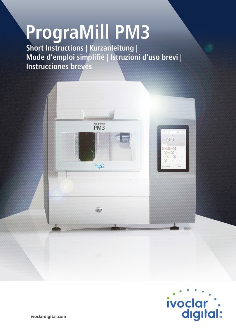 Ivoclar digital PrograMill PM3 Manual