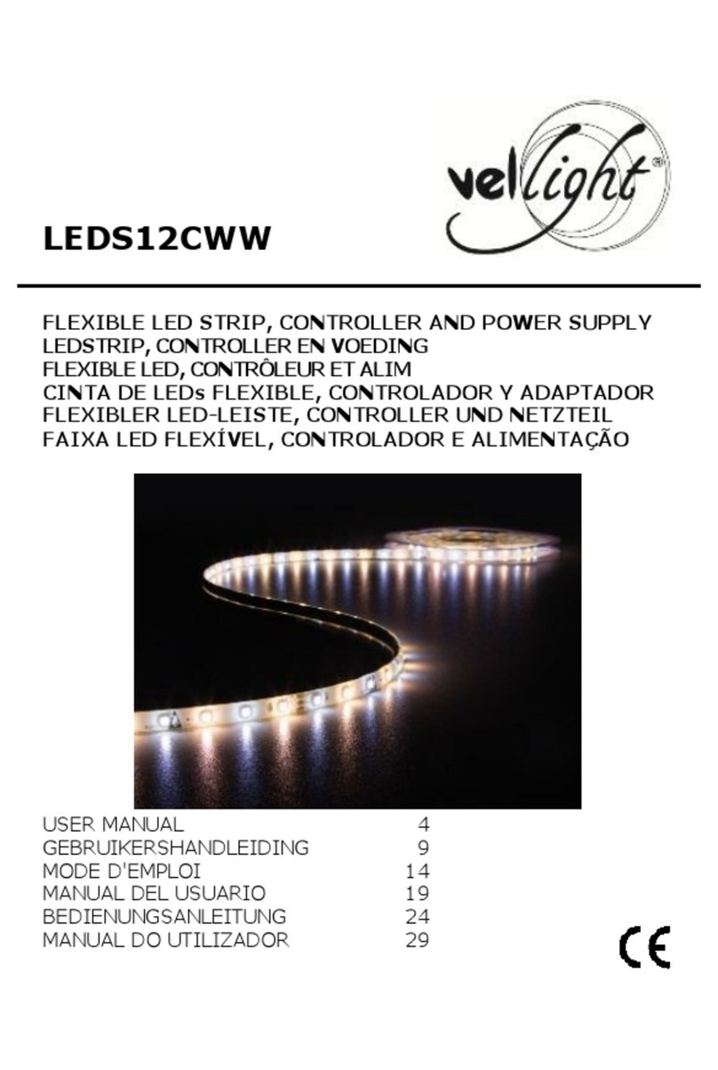 VelLight LEDS12CWW user manual VelLight LEDS12CWW user manual