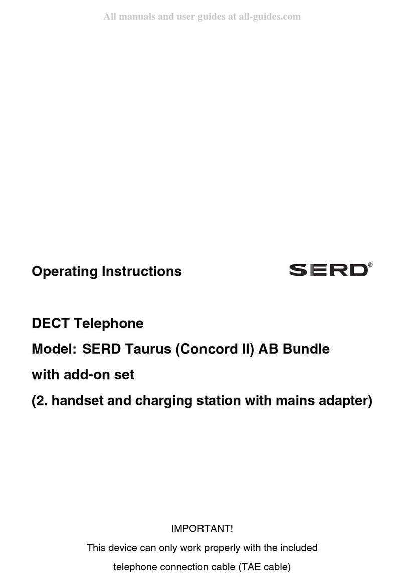 SERD Taurus operating instructions