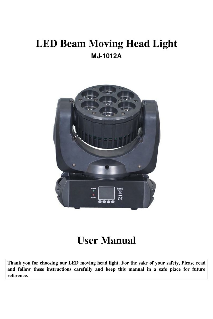 MJ LED LIGHTNING MJ-1012A user manual