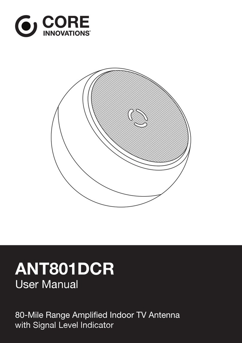 Core Innovations ANT801DCR user manual Core Innovations ANT801DCR user manual