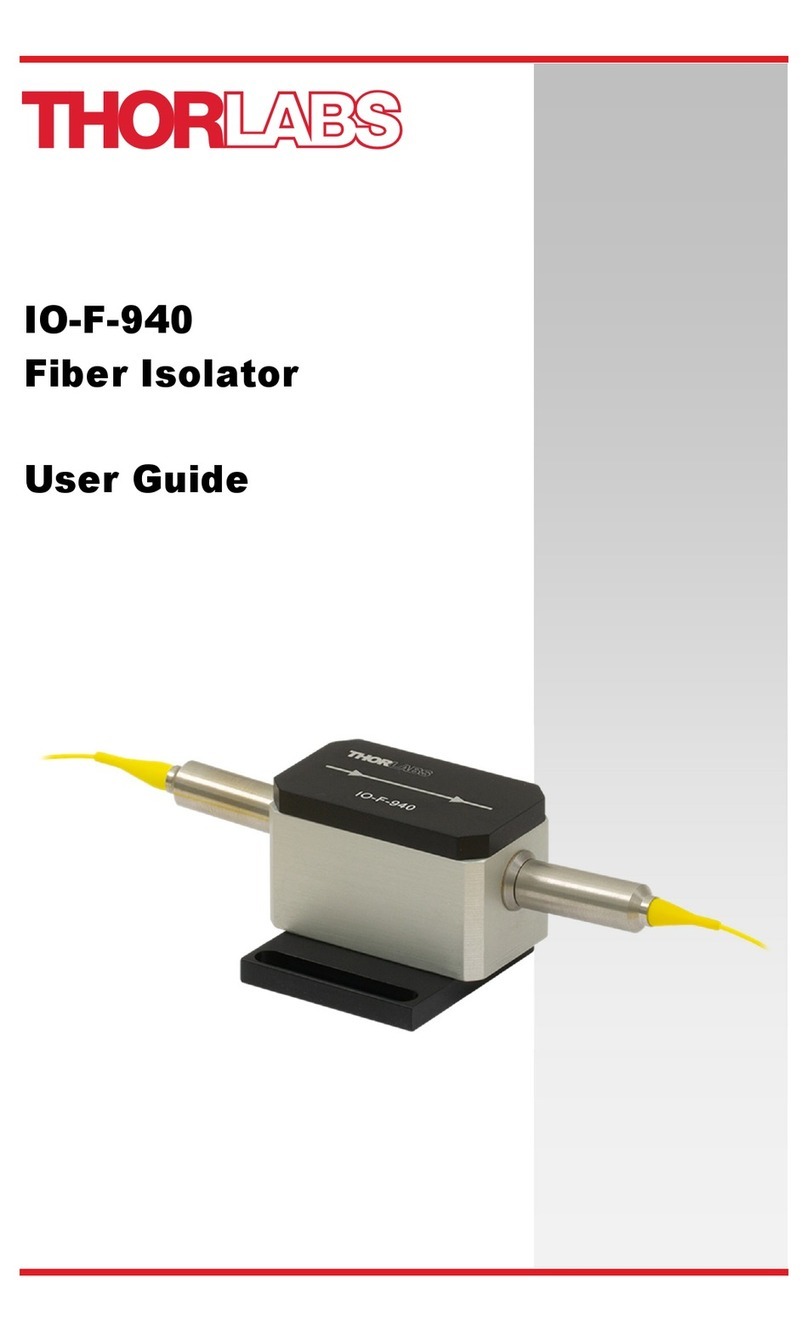 THORLABS IO-F-940 User manual