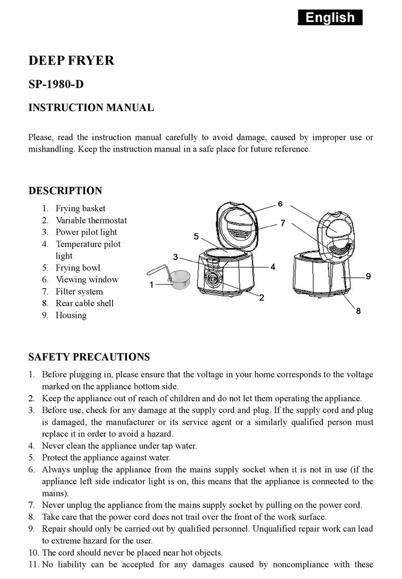 SAPIRHOME SP-1980-D instruction manual