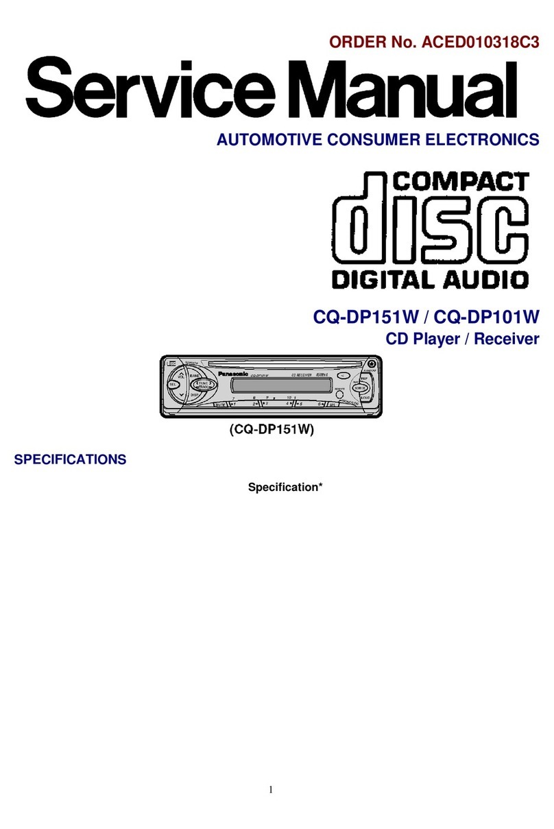 Panasonic CQ-DP151W User manual Panasonic CQ-DP151W User manual