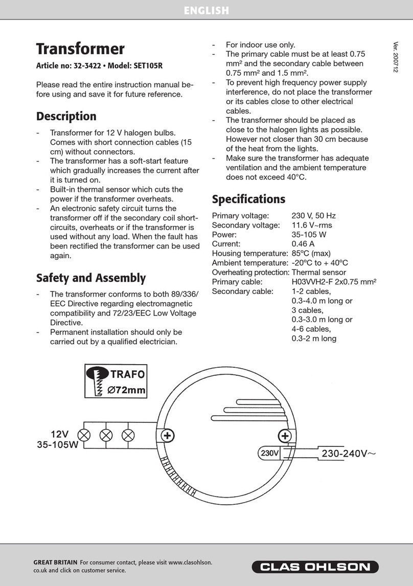 Clas Ohlson SET105R User manual