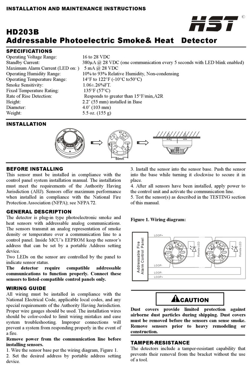HST HD203B Installation and maintenance instructions HST HD203B Installation and maintenance instructions