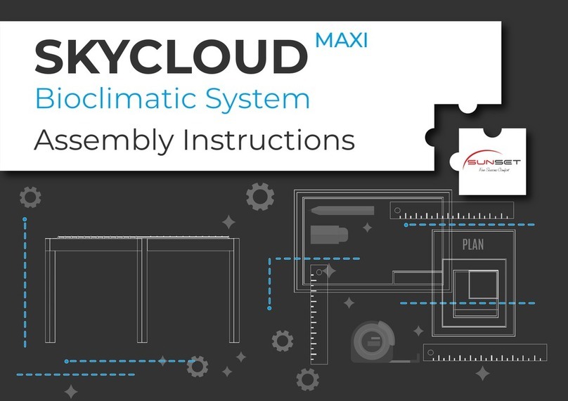 SUNSET SKYCLOUD MAXI Assembly instructions SUNSET SKYCLOUD MAXI Assembly instructions