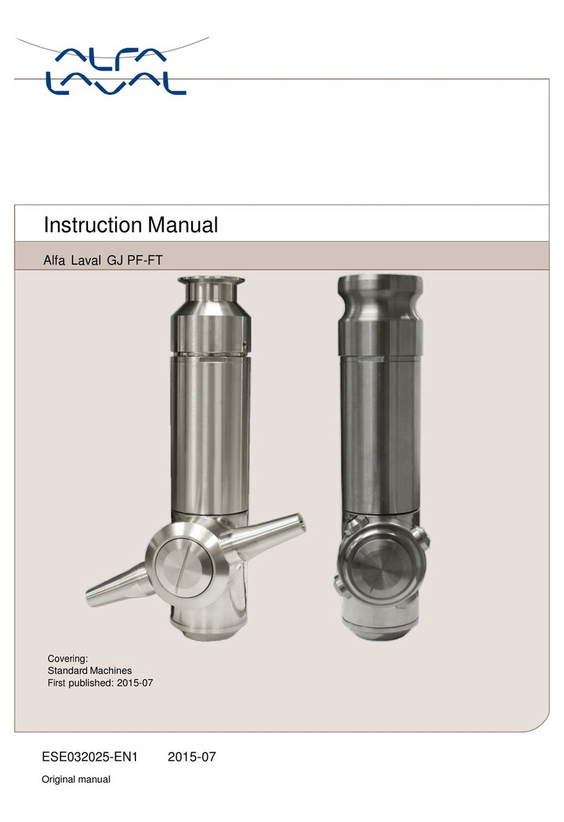 Alfalaval GJ PF-FT User manual