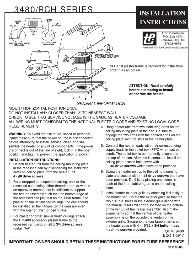 TPI 3480 Series installation instructions