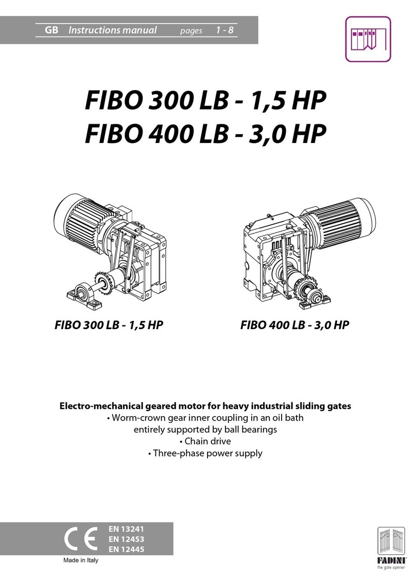 fadini FIBO 300 LB-1,5 HP instruction manual