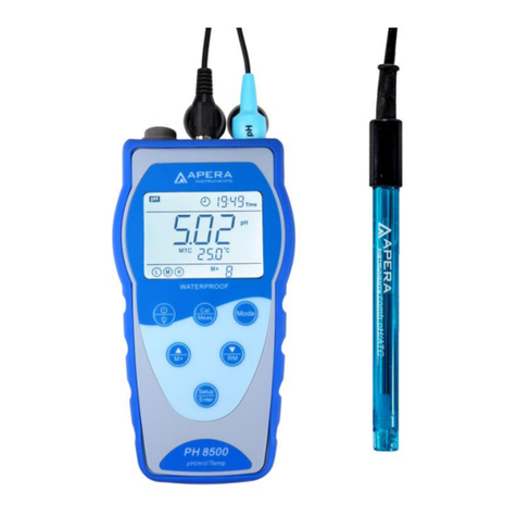Apera Instruments PH 8500 User manual Apera Instruments PH 8500 User manual