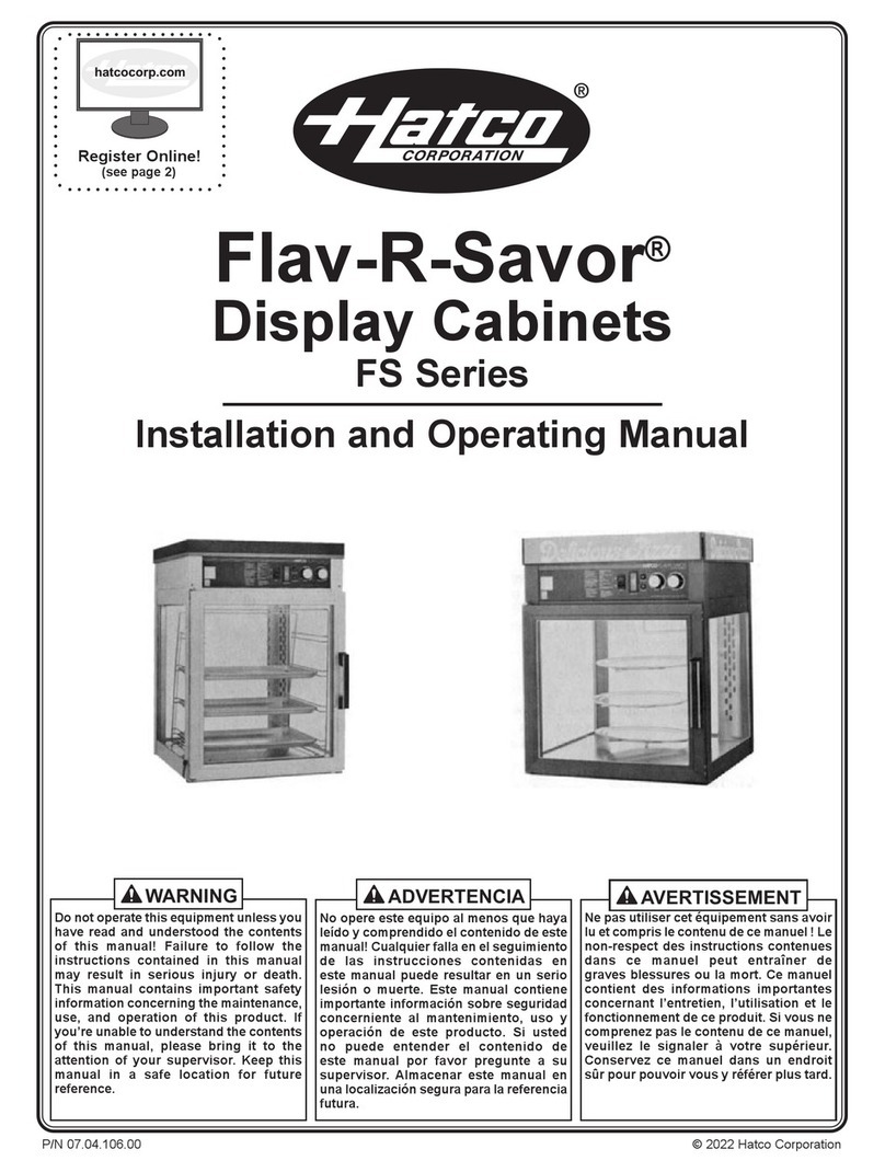 Hatco Flav-R-Savor FS Series User manual