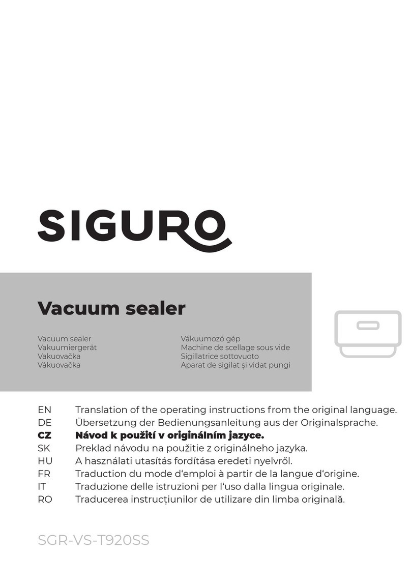 SIGURO SGR-VS-T920SS Operating instructions