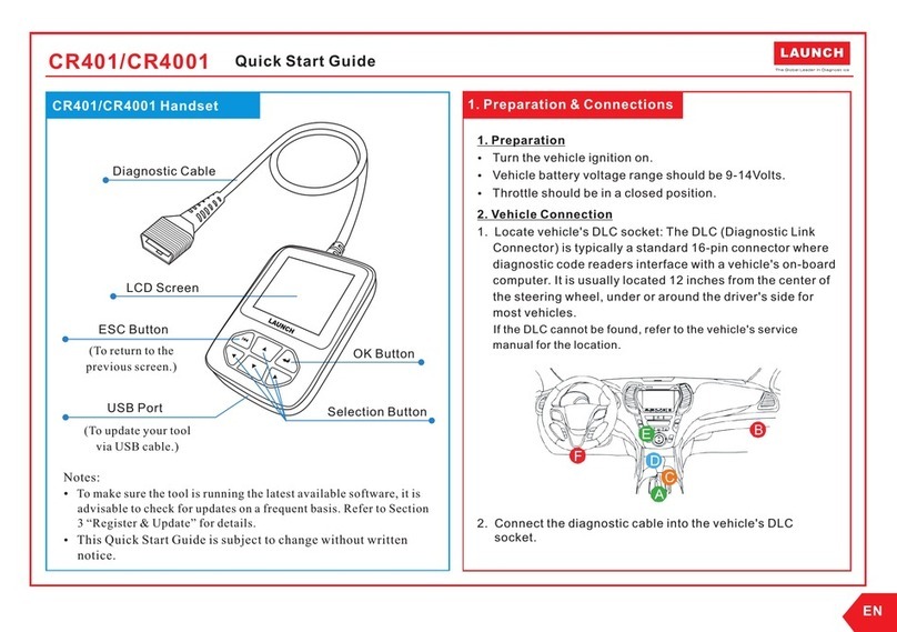 Launch CReader CR401 quick start guide