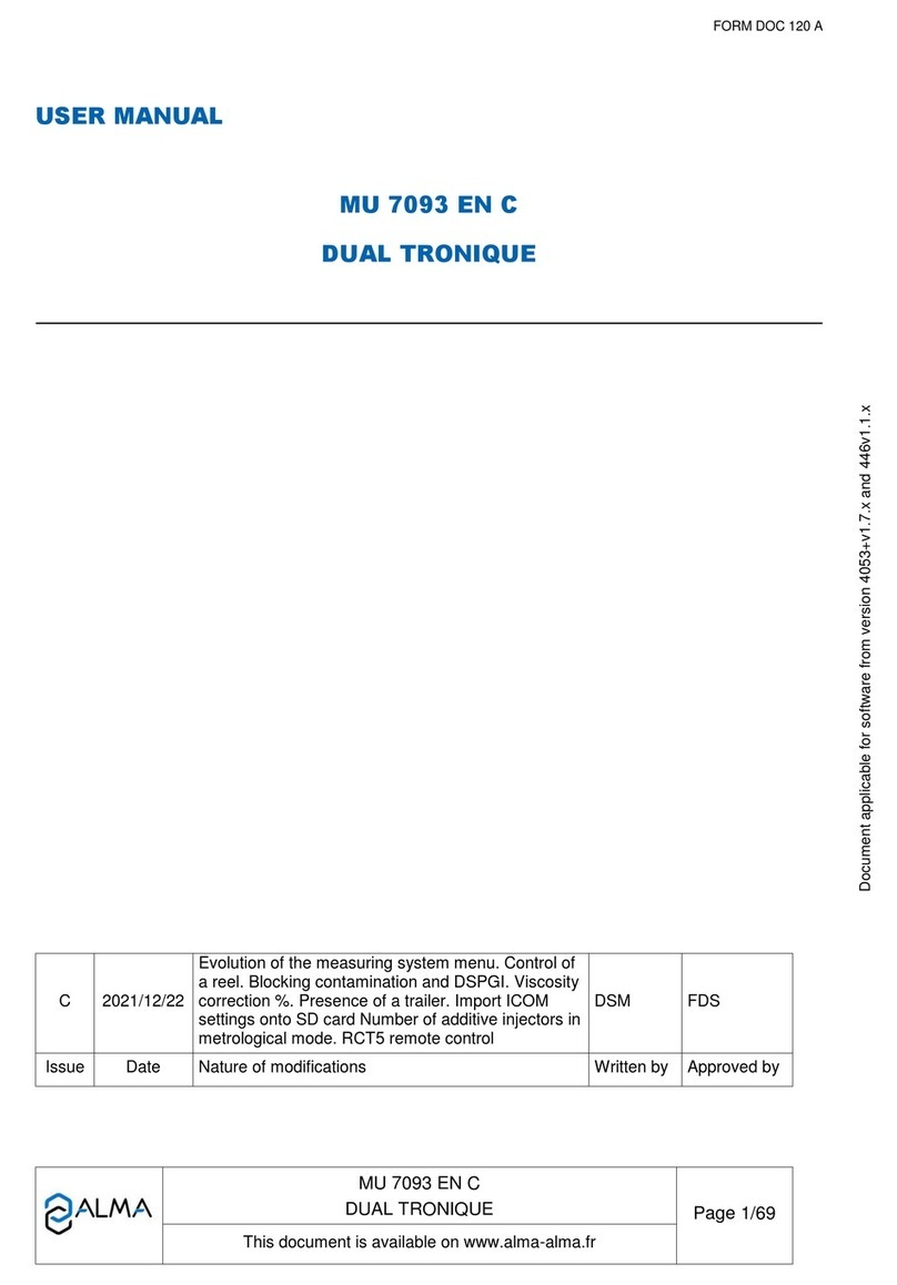 Almaco DUAL TRONIQUE user manual