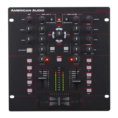 American Audio MIDILOG 10MXR User manual