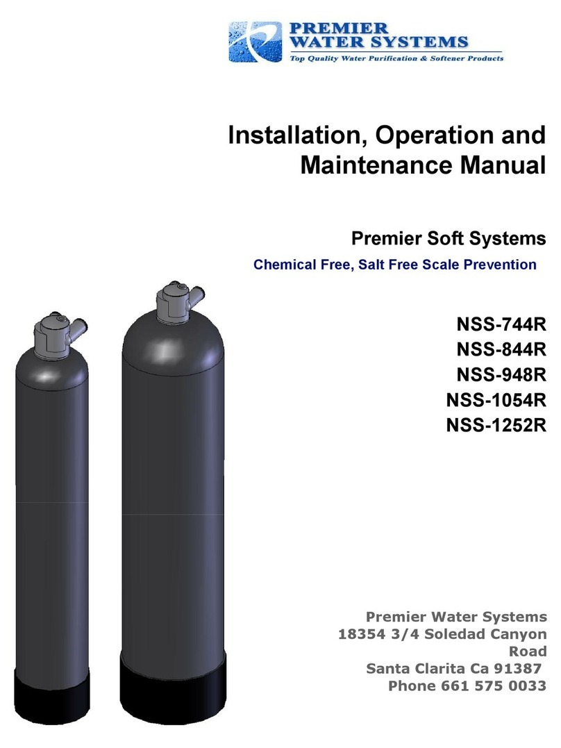 PREMIER WATER SYSTEMS NSS-744R Installation, operation and maintenance manual PREMIER WATER SYSTEMS NSS-744R Installation, operation and maintenance manual
