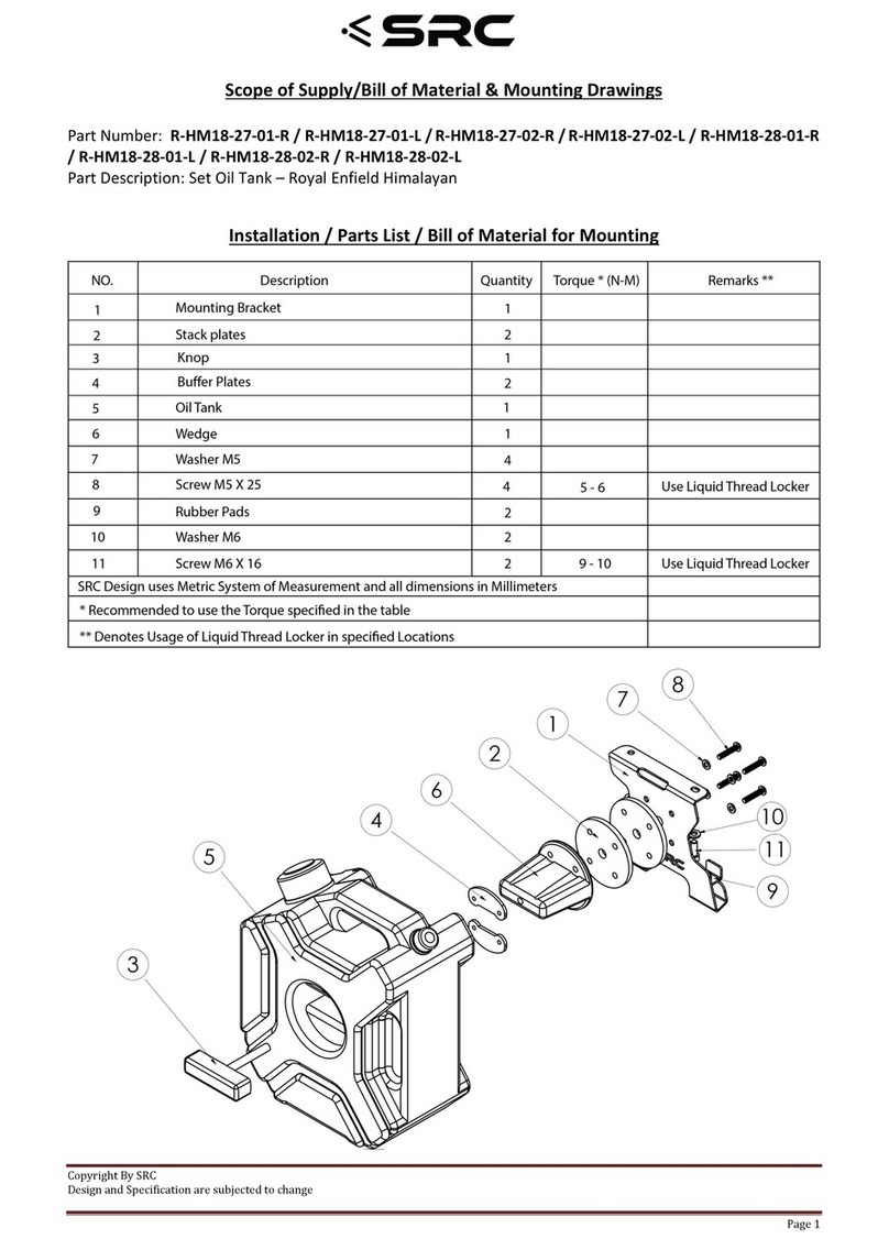 SRC R-HM18-27-01-R User manual