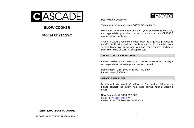 Cascade CE2119SC instruction manual